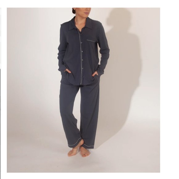 Cecelia Long PJ Set in "Atlantic" - Picture 1 of 2